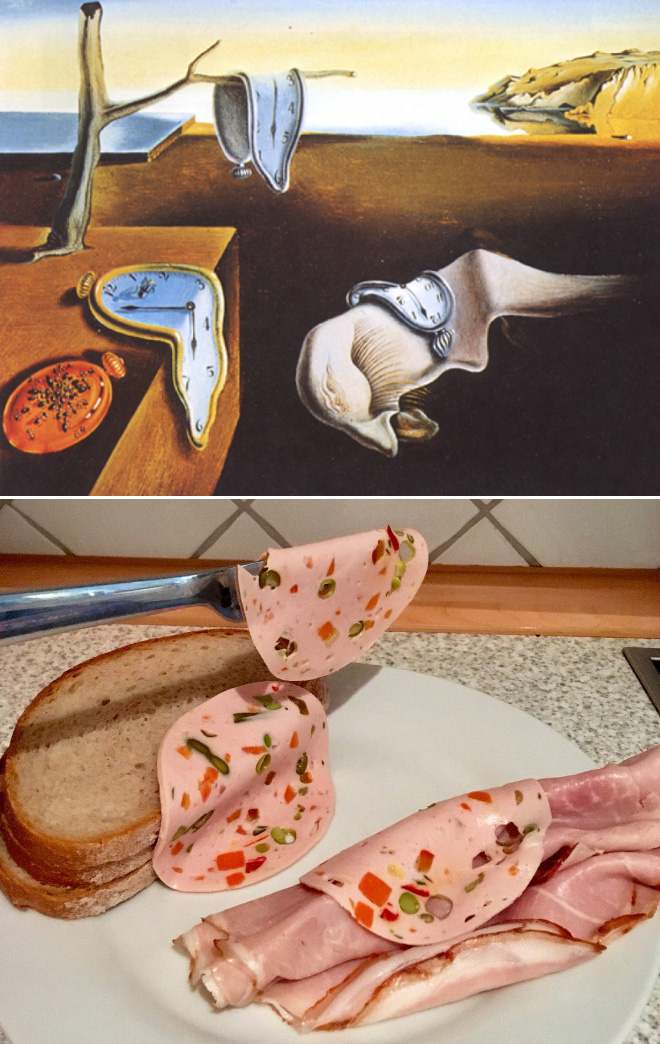 When sandwich meets art...