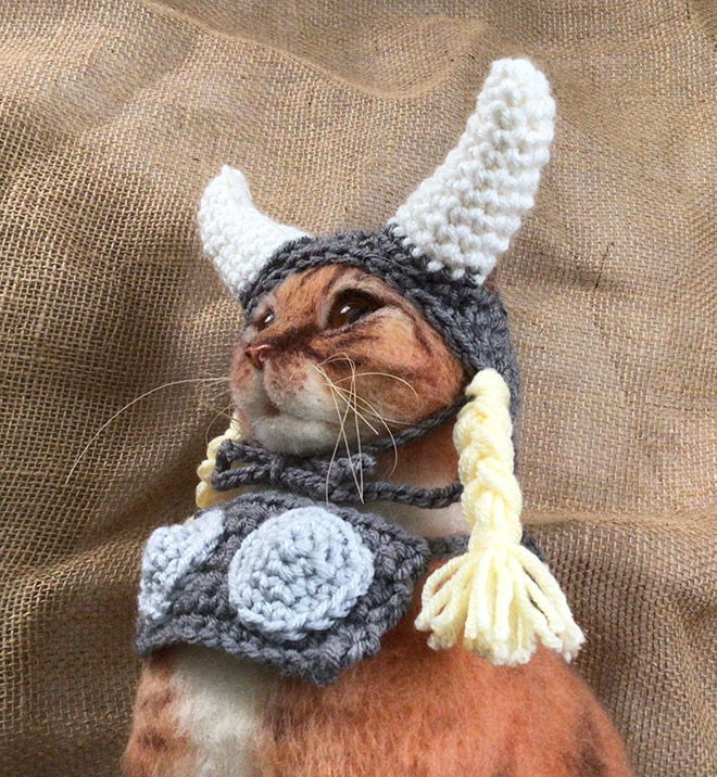 Viking cat hat.