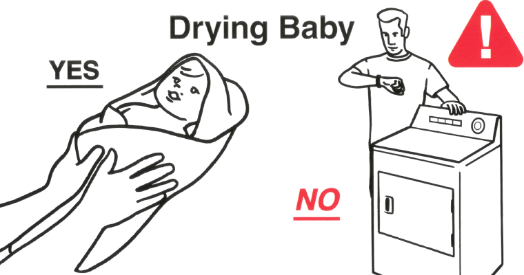 Safe baby best sale handling tips book