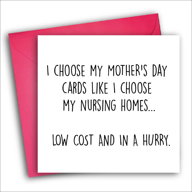 Mother's Day card.