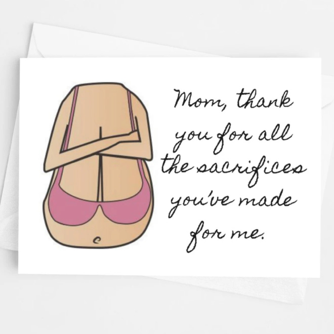 Great Mother's Day card.