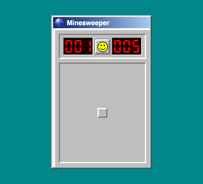 One Square Minesweeper useless website.