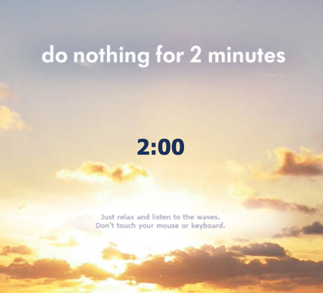 Do Nothing For 2 Minutes useless website.