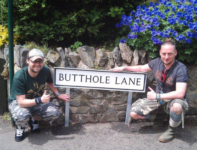 Thumbs up for Butthole Lane.