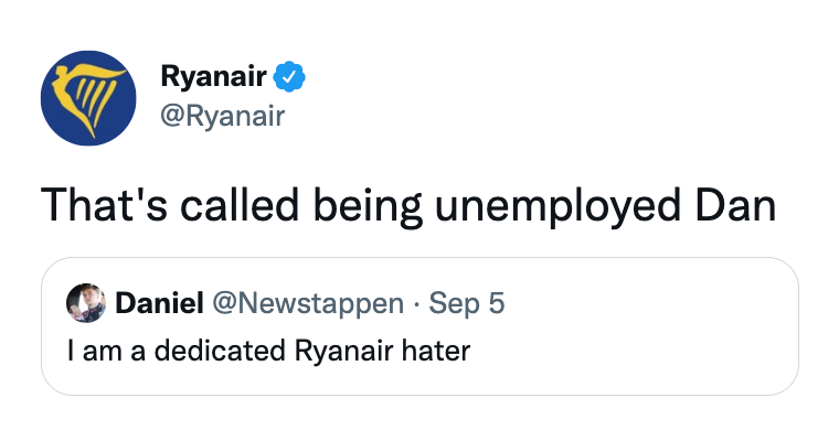 The Funniest Posts From Ryanair Twitter Account