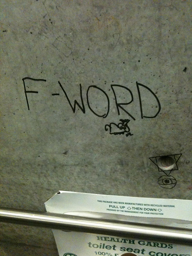 Hilariously polite graffiti.