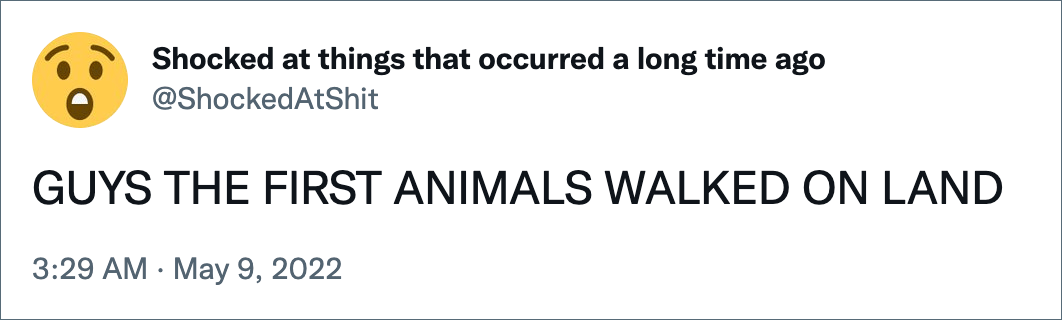 GUYS THE FIRST ANIMALS WALKED ON LAND
