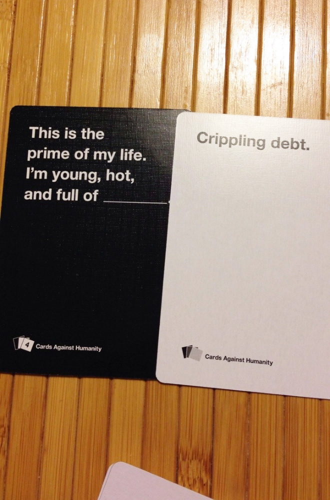 Funny "Cards Against Humanity" answer.