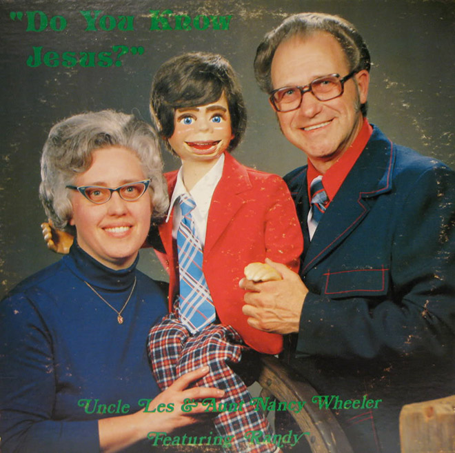 Awkward vintage Christian music album cover.