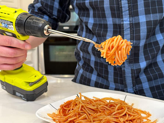 Spaghetti fork drill bit.