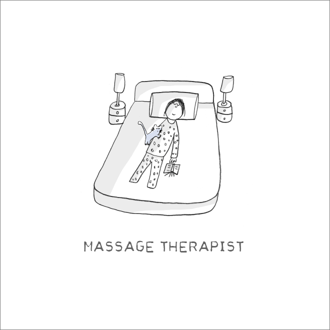 Important cat job: massage therapist.