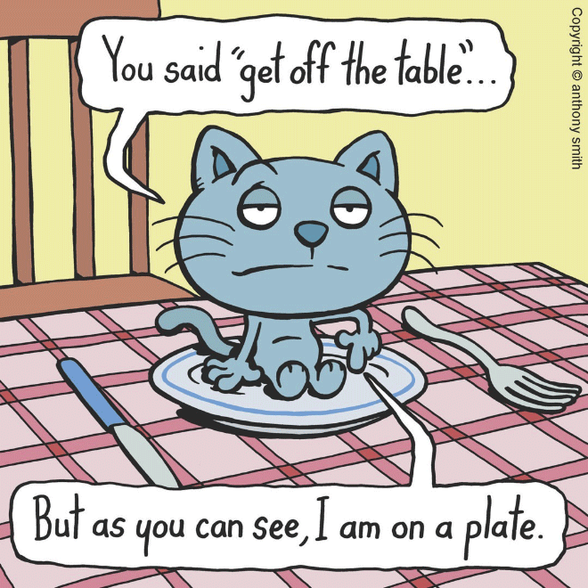 Cat cartoon by Anthony Smith.