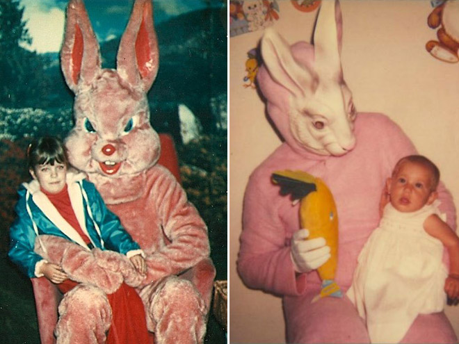 Creepy Easter bunnies that will give you nightmares.